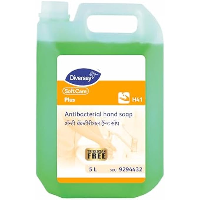 Diversey SOFT CARE PLUS H41 ANTIBACTERIAL HAND SOAP 5LTR - Image 1